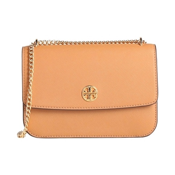 Tory Burch Leather Flap Chain Crossbody Bag